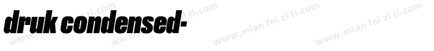 druk condensed字体转换